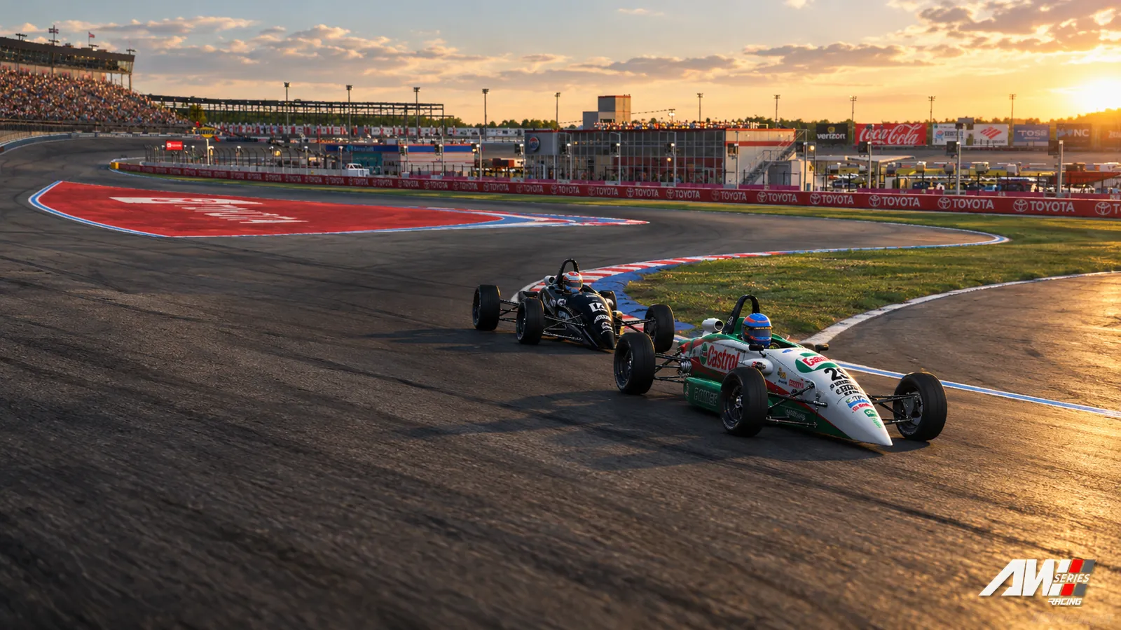 Duelo al atardecer en la parte interior del Roval.
